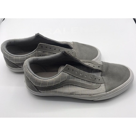 Vans Gray Grid Suede Unisex Shoes Men’s  Size 8 Women’s Size 9.5 - Picture 4 of 16